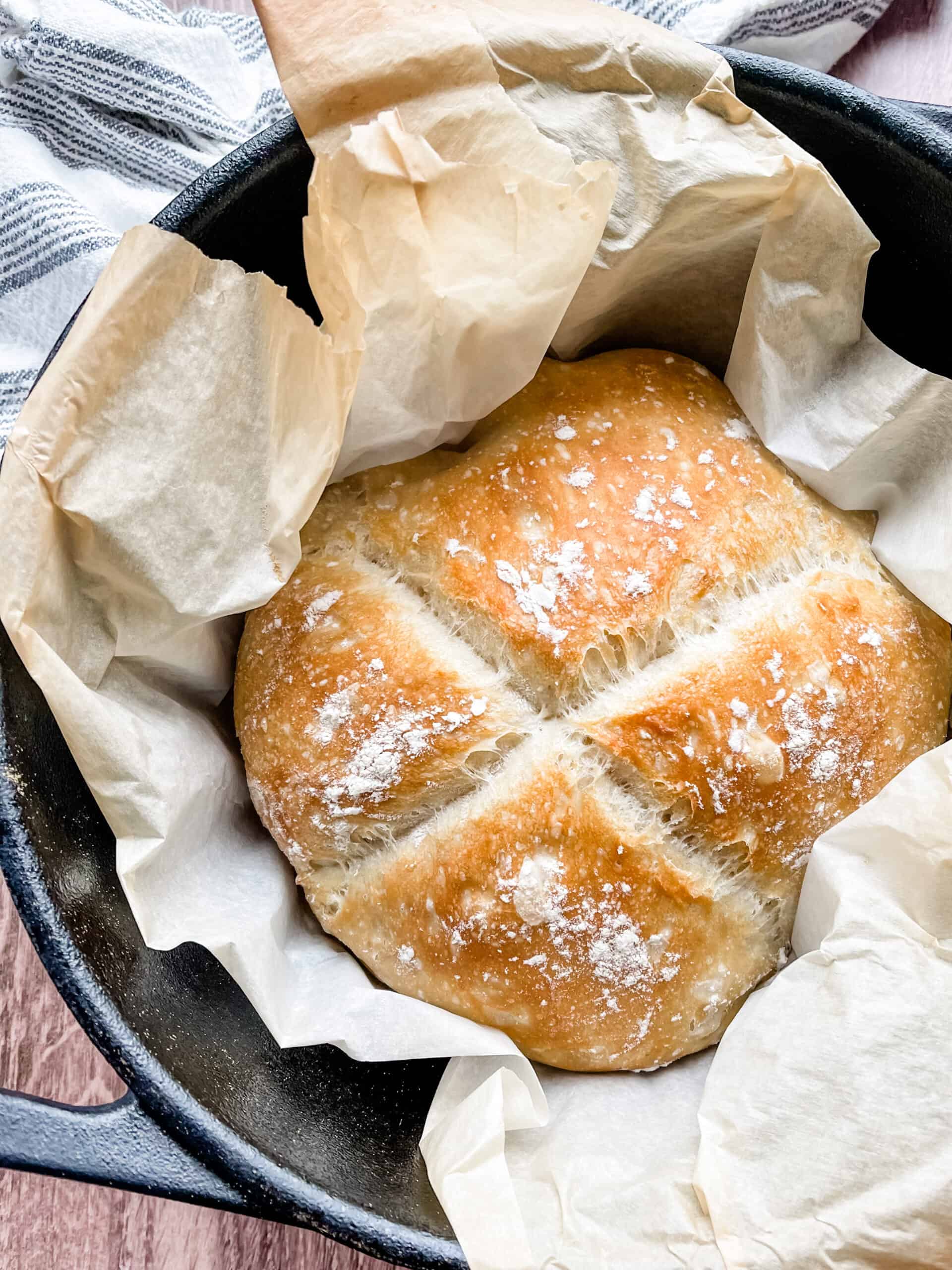 Easy Dutch Oven Bread (No Knead) - SugarChip